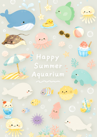 green Happy Summer Aquarium