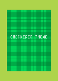 GREEN CHECKERED THEME-RED-GREEN
