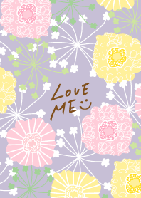 North European floral Purple smile5Japan