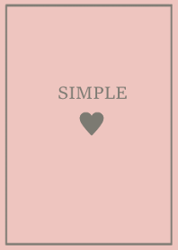 SIMPLE HEART -ivorypink gray-