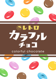 Retro colorful chocolate