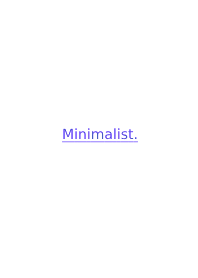 Minimalist THEME @49