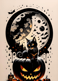 halloween cat baC9C9