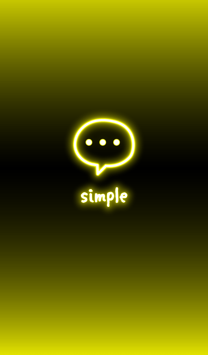 neon simple:black yellow