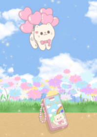 Cat flying love