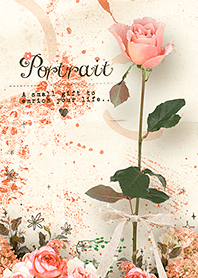 肖像-粉紅米色玫瑰