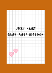 LUCKY HEART GRAPH PAPER-TERRACOTTA