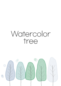 Watercolor tree