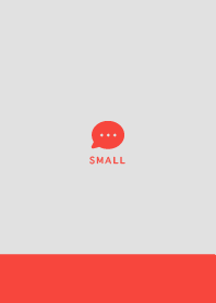 Small Button / Red&Gray