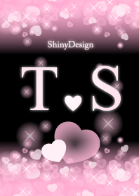 T&S イニシャル 運気UP!ピンクハート