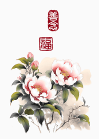 優雅牡丹花