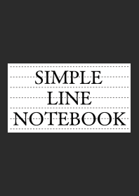 SIMPLE LINE NOTEBOOK/CHARCOAL GREY