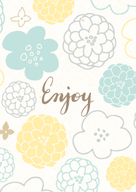 Northern Europe flower pattern5 Japan