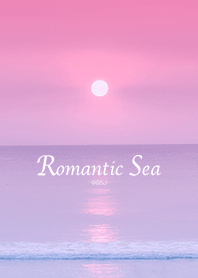 The sea dyed in the sunset