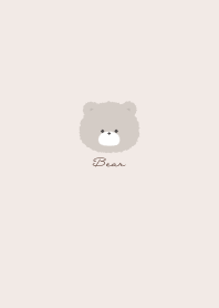 Simple Bear Dull Pink Greige