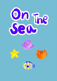 On the sea with aquatic animals