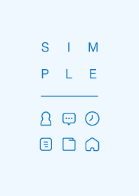 SIMPLE / light blue