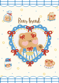 Bear bread (blue)