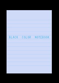 BLACK COLOR NOTEBOOK/BLUE GRAY