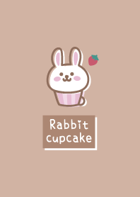 Rabbit cupcake <Strawberry> brown