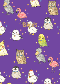 My beloved bird03 purple