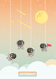 可愛寶貝太空人-星光閃閃(浪漫漸層色)暮光