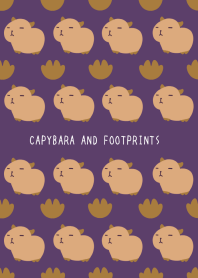 CAPYBARA AND FOOTPRINTS/DEEP PURPLE