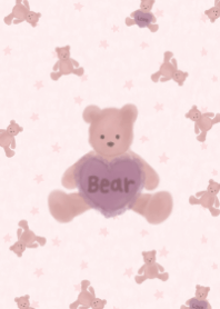 Teddy bear/Dull pink