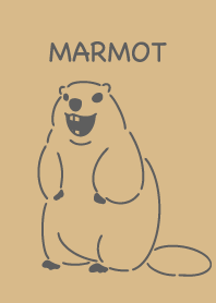 マーモット　シンプル　ブラウン