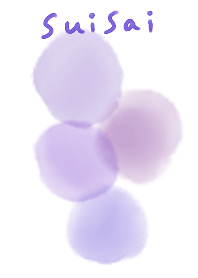 simple watercolor purple theme