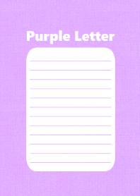 Purple letter
