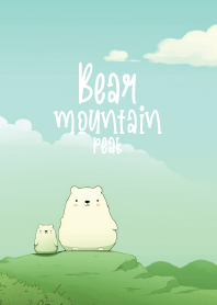 cute bear on top of mountain