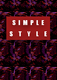Simple style red camouflage