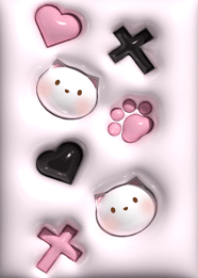 ぷっくり地雷系♡ブラック&ピンク