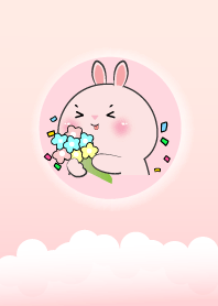 Simple Lovely Pink Rabbit Theme
