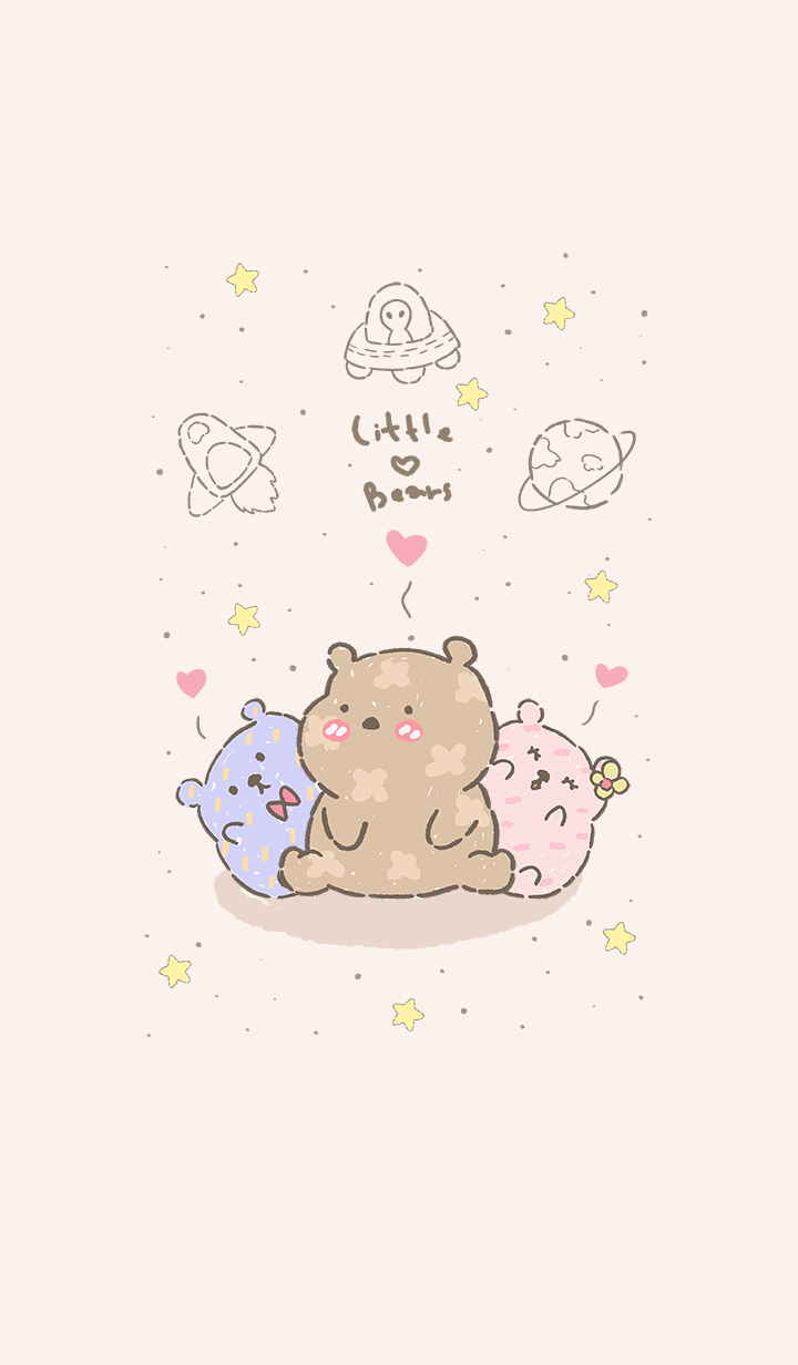 cutie bears in galaxy
