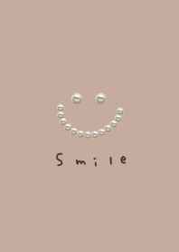 Beige and smile. pearl.