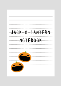 JACK-O-LANTERN NOTEBOOK-GRAYj