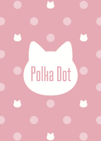Cat Polka Dot[pale pink]