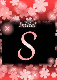 S-Initial-Flower-Red&black