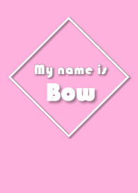 Name Bow Ver. Pink Style (English)