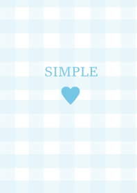 SIMPLE HEART_check sodablue(JP)