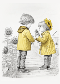 Love at first sight, sunflower fields