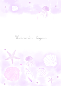 Lagoon shell watercolor