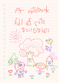 A Notebook Full Of Cute Scribbles 23 Line Theme Line Store