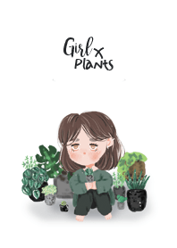 girl x plants