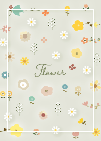 green daisy and floral pattern 07_2