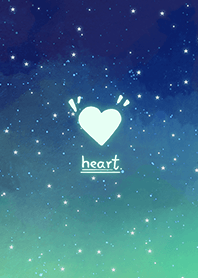 星空愛心-湖水綠