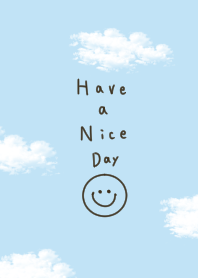 水色と雲。スマイル。