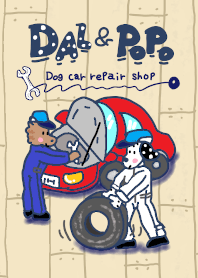 Dog car repair shop